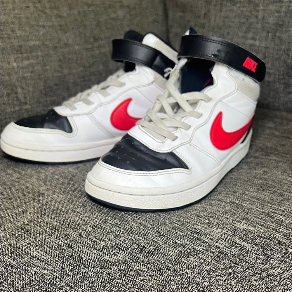 Nike Kids Sneakers - White, Black, and Red